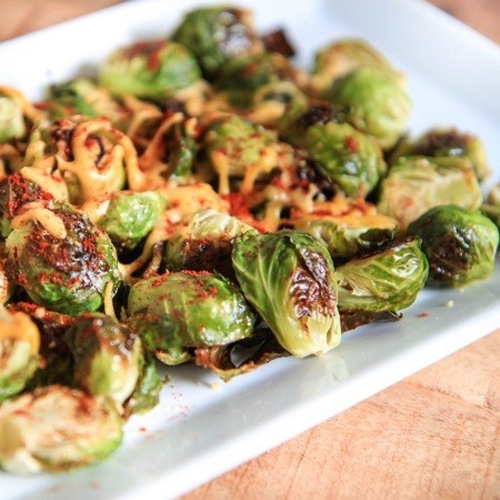 Pan Roasted Brussels Sprouts