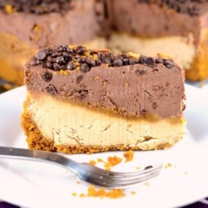 No-Bake Peanut Butter and Chocolate Cheesecake