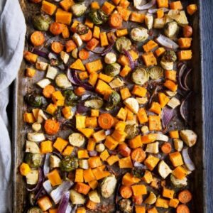 Roasted Veggies with Parmesan, Olive Oil & Garlic