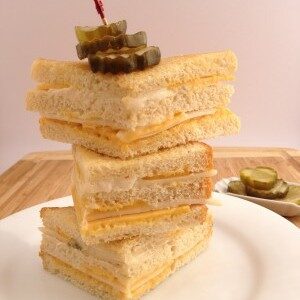 Triple Cheese Grilled Cheese Stacks